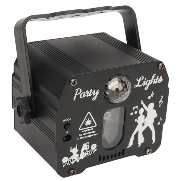 DJ Disco Scene Party Lights Strobe Scene Light RGB Lydaktivert Laserlys med fjernkontroll for fester Bar Bursdag Ferie USB Oppladbar