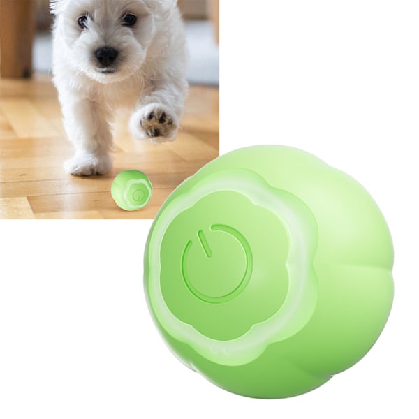 Smart Cat Toy Ball Interaktiv Bittålig Lindra tristess Automatisk Rörlig Rullboll för Katt Kattunge Gräsgrön
