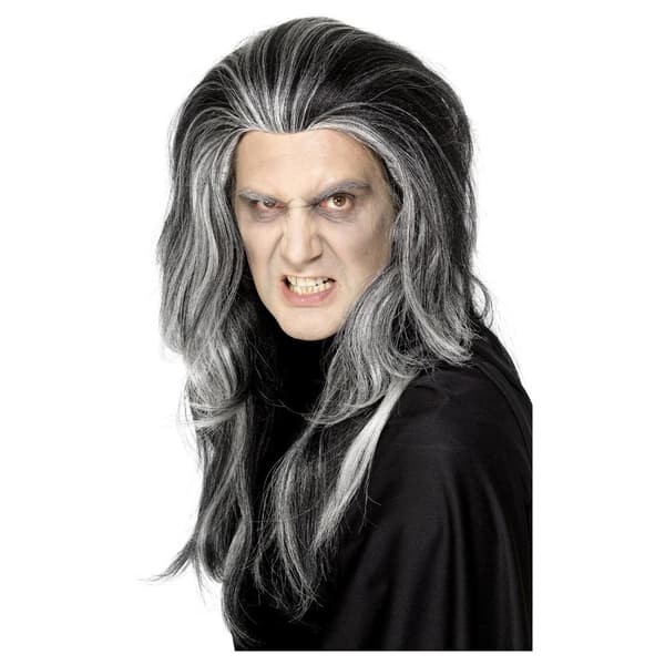 Smiffys Unisex Voksen Gotisk Vampyrparyk One Size Sort Black One Size