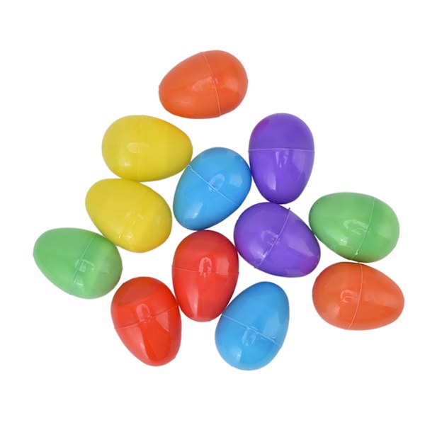12 kpl Pääsiäismunat Valoisa Glow-in-the-Dark Dekoratiivinen DIY-Muovi Sisäänrakennettu Akku Lämmin LED-Pääsiäismuna Loma-Koristeluun
