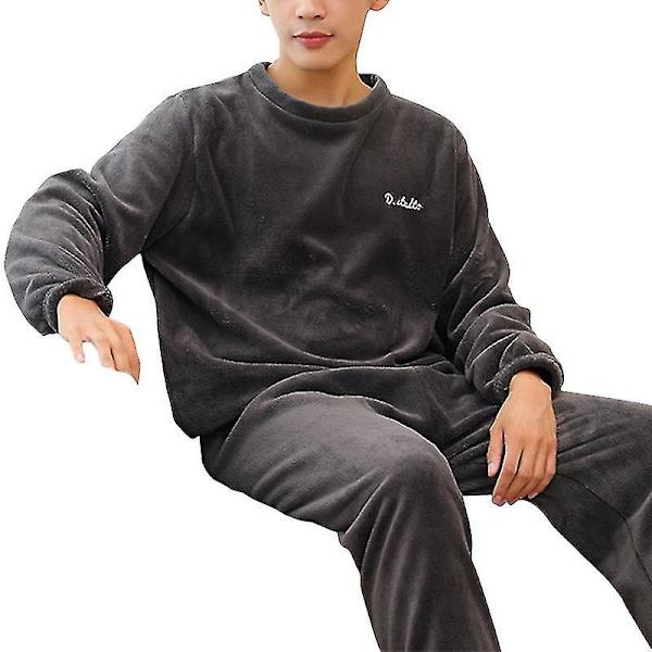 Cozy Vinter Flannel Pyjamasæt til Mænd og Kvinder - One Size (40-70kg)