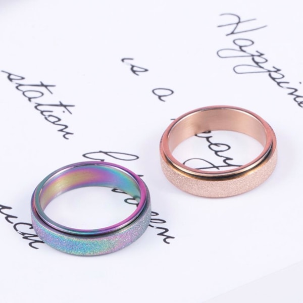 Stressring Finger Roterende Voksen Leke Fingertopp Sensorisk Leke for Kvinner