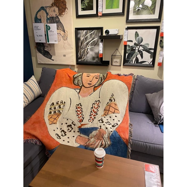 Matisse tröja kvinna soffa filt soffhandduk 130X 160cm