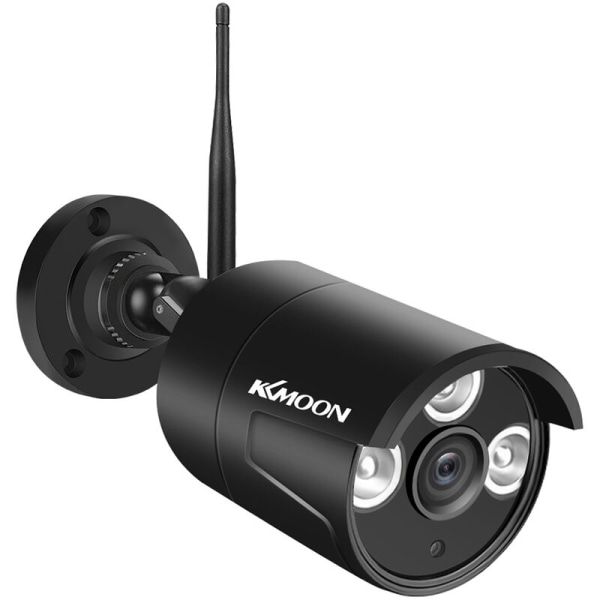 Trådlös WiFi-säkerhetskamera, 720P utomhus vattentät övervakningskamera, stöd för nattseende, rörelsedetektering, fjärråtkomst, modell: EU-kontakt