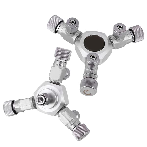 Akvarium CO2 Splitter Ventil Multi Way Akvarium Regulator 3-vägs