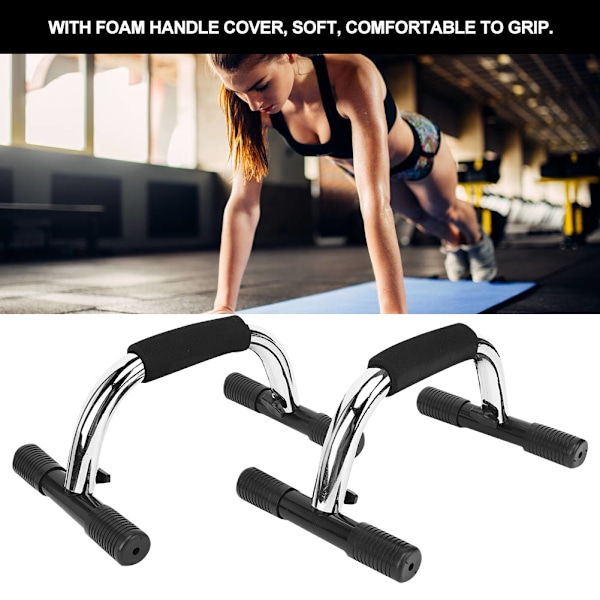 Aftagelig Fitness Push Up Bar Push Ups Stativ Beslag til arm- og brystmuskler Træningsudstyr (push Up holder)