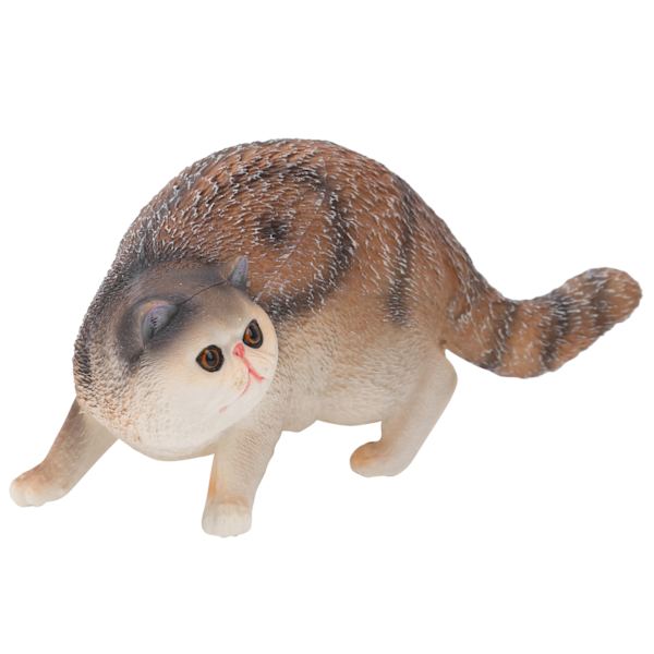 Söt Kattmodell Leksak Simulering Kattmodell Skrivbordsdekoration Ornament Leksak GiftGrå