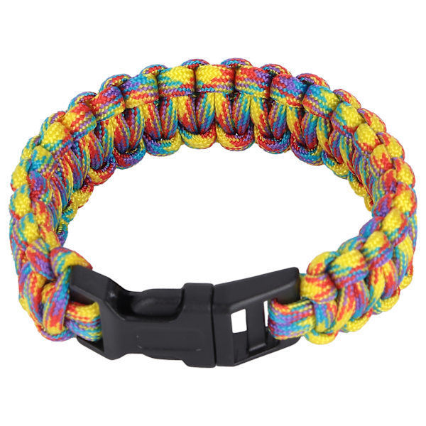 Punottu Paracord-rannekoru miehille ja naisille, ulkoiluun tarkoitettu selviytymisrannekoru laskuvarjonarulla