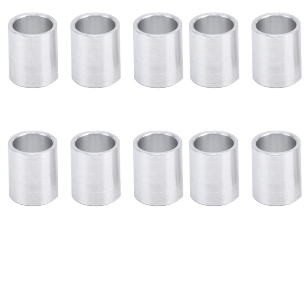 10 st aluminiumlegering distanshållare rund ogängad fristående stödbeslag Ytterdiameter 10mm12mm