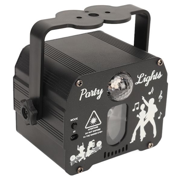 DJ Disco Scene Party Lights Strobe Scene Light RGB Lydaktivert Laserlys med fjernkontroll for fester Bar Bursdag Ferie USB Oppladbar