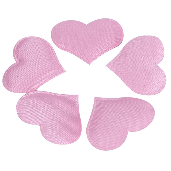 DIY Håndlavede Hjerteformede Bryllupsdekorationer til Valentinsdagsfesttilbehør (3,2 cm lyserød 500 stk pose)