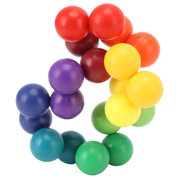 Fidget 3D Puzzle Ball Endless Twisted Stress Relief Educational Bright Color Intelligence Development Puzzle Ball Toy