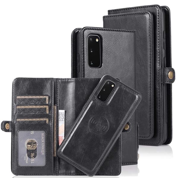 Kompatibel med Samsung Galaxy S20 Plus - Plånboksfodral Brun