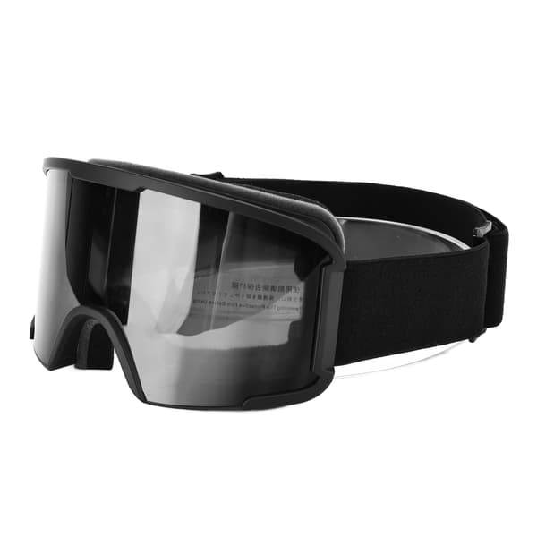 Ski Windproof Goggles Double Layer Anti-fog Spherical Large View for Snow Mountain Climbing Black