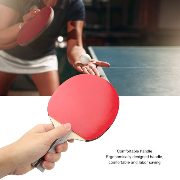 Pöytätennismaila Kaksipuolinen kumipäällysteinen harjoituskahva Pöytätennismaila kilpailuun