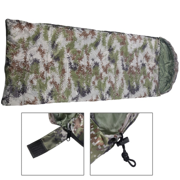 Utomhus bärbar kamouflage resecamping picknick vandring kuvert sovsäck (1300G)