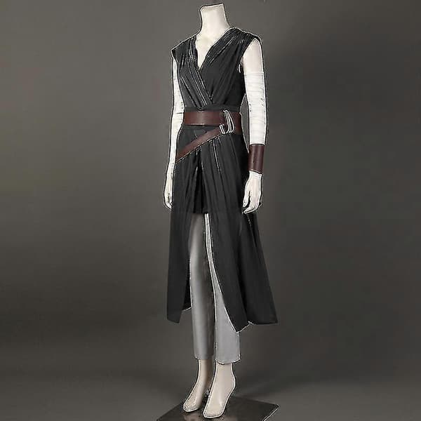 Rey Cosplay Kostumer Sort Jedi Ridder Fuld Sæt Halloween Karneval Kostume Til Voksne M