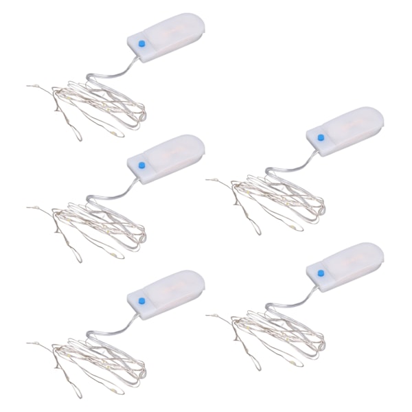 5st Mini LED-lampor Romantisk Elegant lättvikts DIY-tillverkning praktiska dekorativa tillbehör för 1/12 dockhus