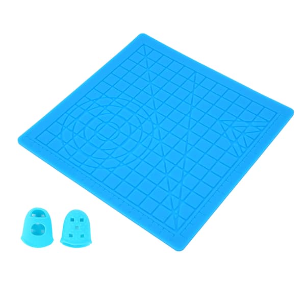 Slitstark 3D silikonmallsdyna med fingerskydd