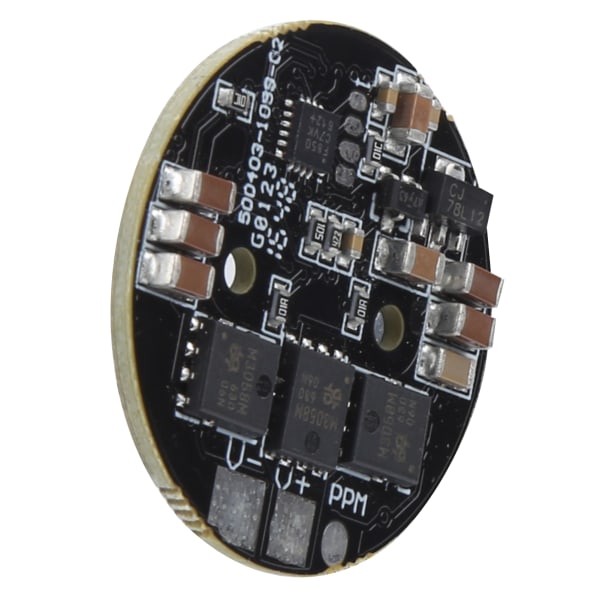 12V 24V kaksisuuntainen harjaton ESC 30A pyöreä elektroninen nopeudensäädin RC-veneeseen