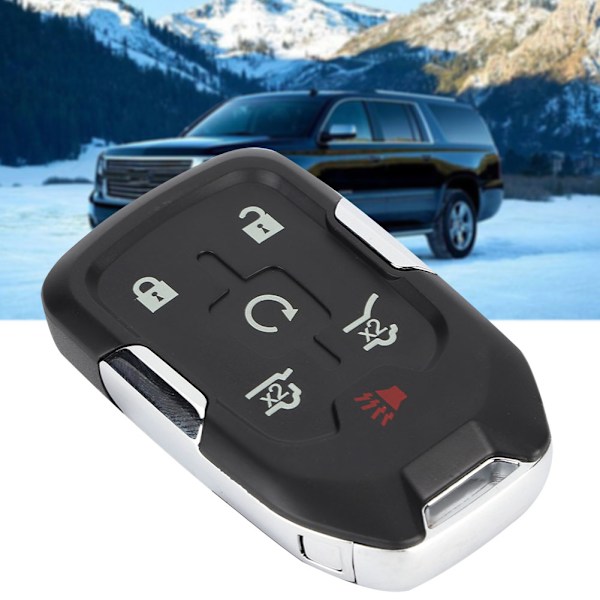 6-knapps bilfjärrkontroll Flip Key Fob Shell Case Passar för Chevrolet Suburban Tahoe Yukon XL 13580802