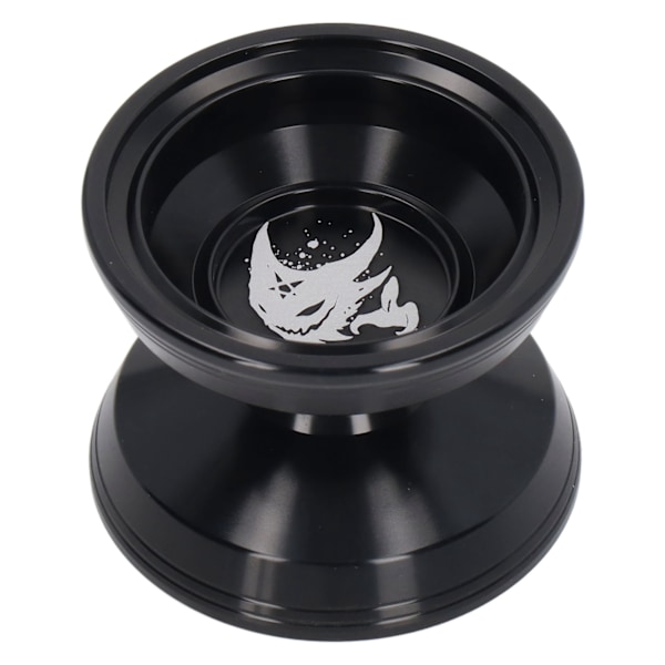 Svarar inte Yoyo Professionell aluminiumlegering Yoyo Toy Födelsedagspresent med stränghandske för barn Svart