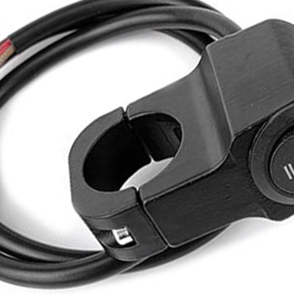 Motorcycle Headlight Switch Aluminum Alloy Motorcycle ON OFF Push Button Handlebar Steering Rocker Switch for Modification Black