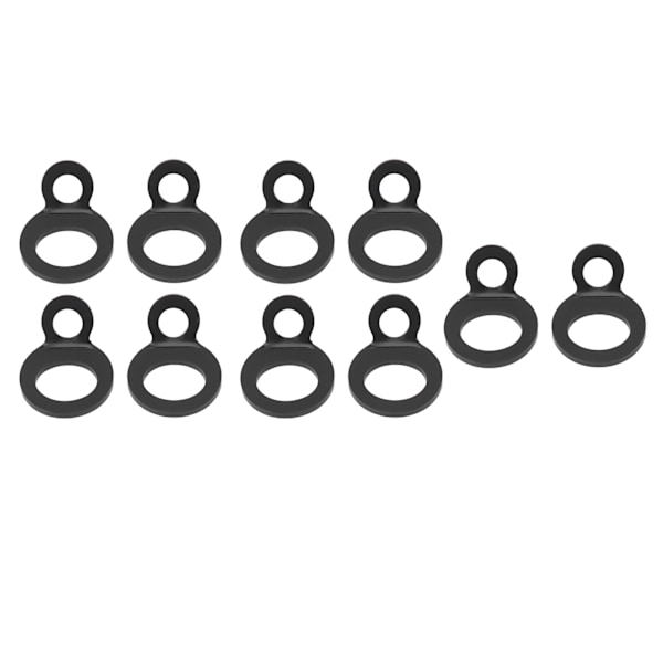 10 ST O-type ankerkroge sort rustfrit stål bindningsringe til trailer lastbil