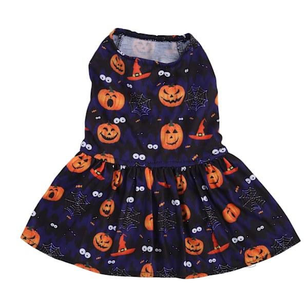 Pet Halloween kjol Ljusa färger Söt Mjuk Bekväm Stretchig Moderiktig valpklänning för små hundar XL