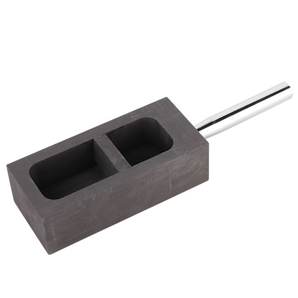 Pure Graphite Ingot Mold Crucible for Gold Silver Melting Casting Refining (2kg)