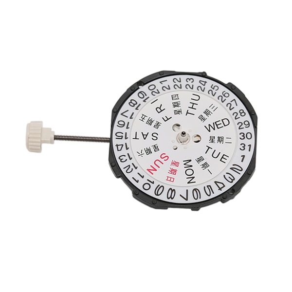 SL28 Dual Calendar Quartz Movement 3 Hands Watch Movement Ersättningsdelar Tillbehör för urmakare