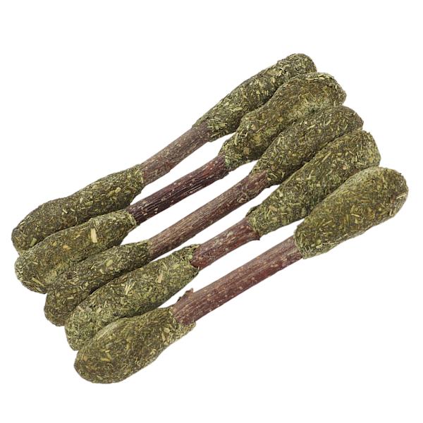 5 STK kanin tuggpinnar tandslipning Interaktiv alfalfa gräs hamster tuggleksak för gyllene björn marsvin