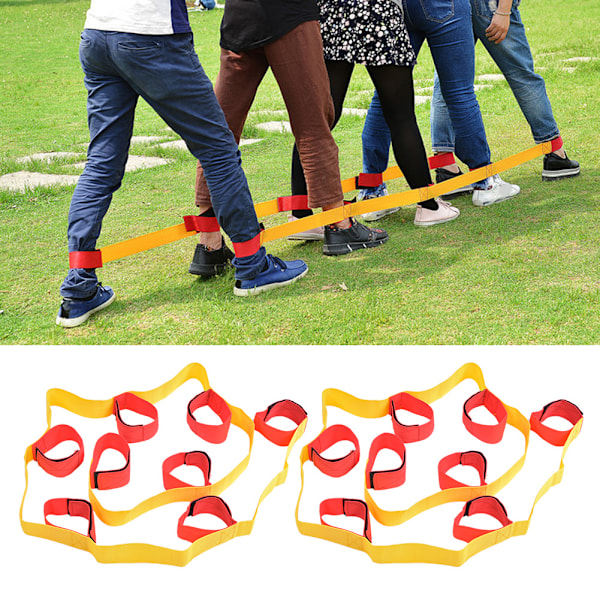 1 par utomhussportutrustning Flerspelarben med fast bälte Teamwork Game Interactive Toys8 personers bälte