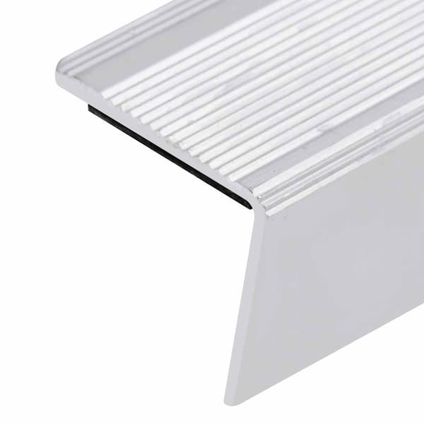 vidaXL Trappenæser i L-form 5 stk. aluminium 100 cm sølv Silver silver