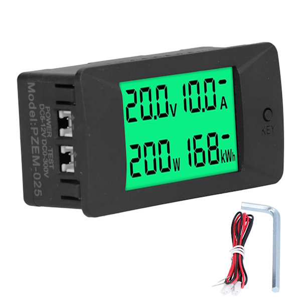 Energimätare LCD Digital Display Spänningsström Monitor Voltmeter DC 5‑12V PZEM‑025