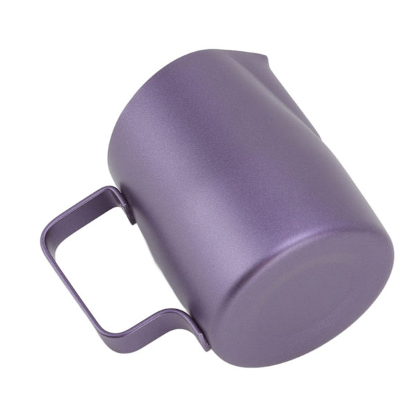 Maitovaahdotin Kupi Ruostumaton Teräs Leikkaava Suu Ammattimainen Maitovaahdotin Kannu Kahvikannu Kahvilaan Violetti 450ML