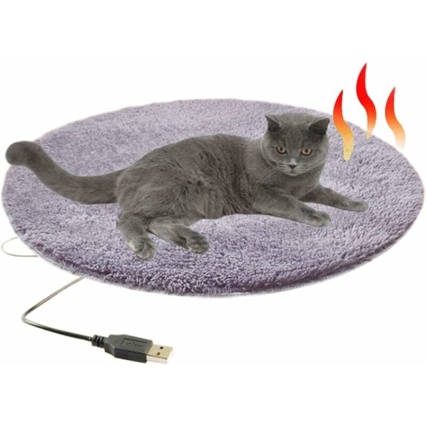 Stor vanntät sølvgrå Elektrisk filter for husdjur katt varmedyna, sikkerhetsoppvarming for varmedyna seng, HANBING