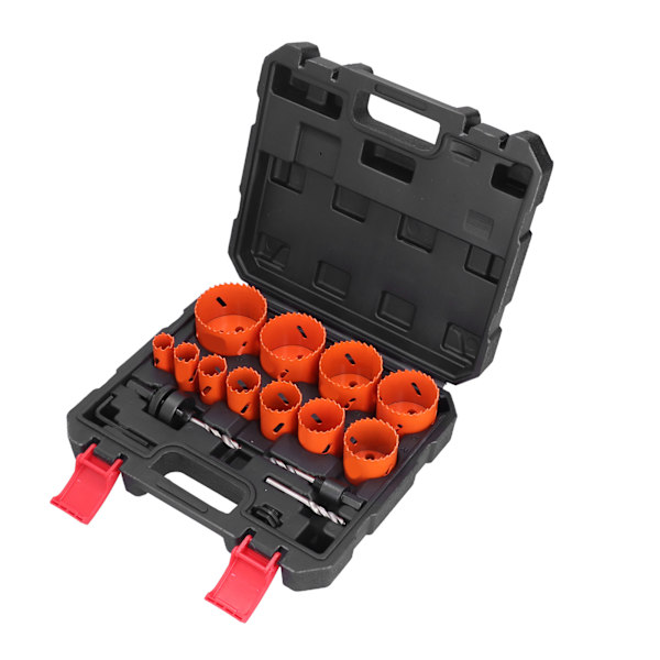 17 st Hålsåg Bi metallskärare Höghastighets stålborr 3/4in till 2‑1/2in Set Kit