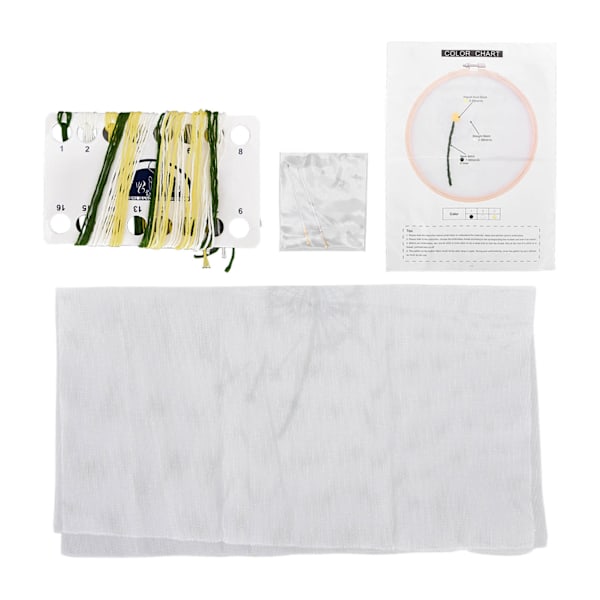 Stämplat Broderikit Multifunktionellt Utsökta Mönster Bekvämt Mjukt DIY Korsstygns-kit för Heminredning