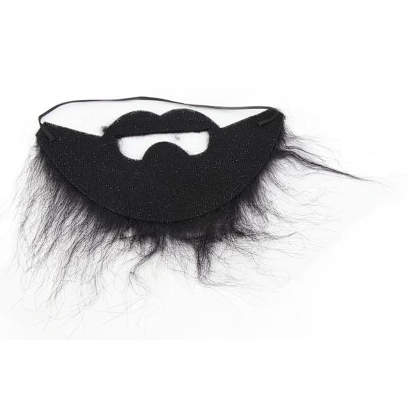 Män falska skägg Svart rolig lång mustasch skägg kostym för fest jul Halloween