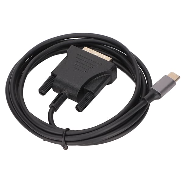 USB C 3.1 til DVI Kabel 190cm/74.8in Klar Stabil Type C til DVI Kabel Adapter til MacBook TV Smartphone