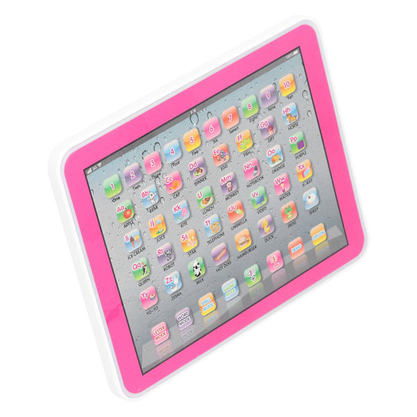 Lasten Tablet-peli Pedagogiset lelut Elektroninen kone Varhainen oppiminen Englanti Opinto Tablet Pink