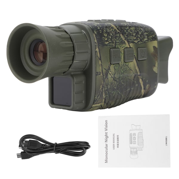 Monocular HD Infrared Digital Night Vision Device Black and White Night Vision for PatrolCamouflage