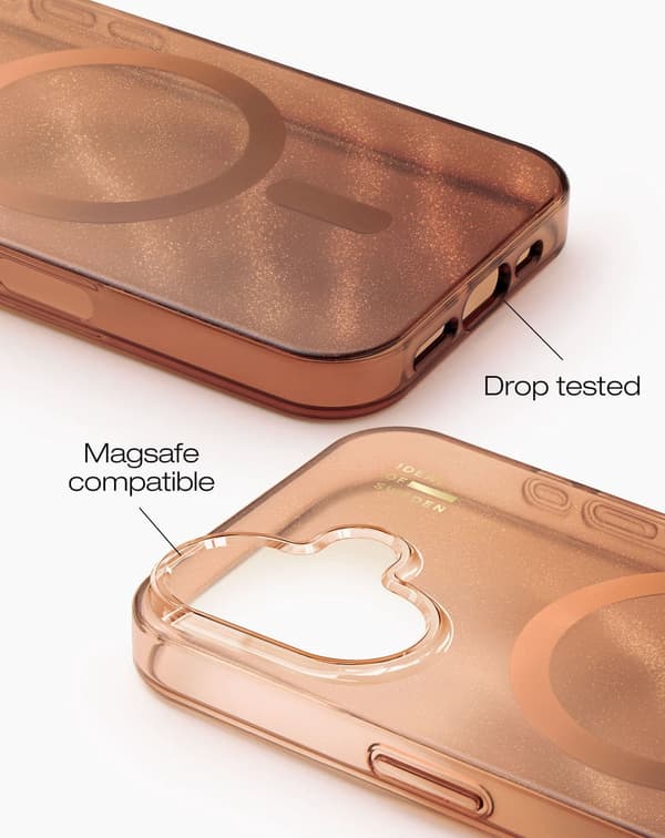 Clear Case MagSafe Kompatibel med iPhone 17 Mocha Mousse Brun brown