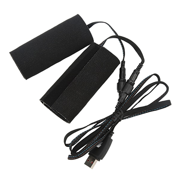 2st motorcykeluppvärmda greppkuddar krok- och öglefästning IP67 vattentät DC 5V USB-port Plug-in elektrisk värmedyna