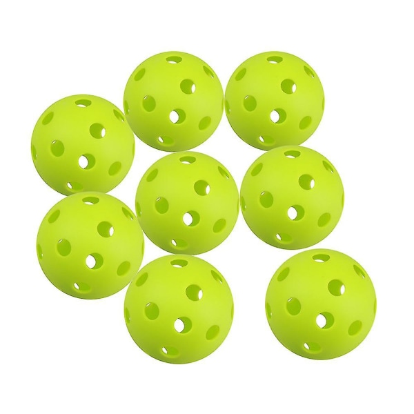 72 mm grønn Microsoft Practice Baseball 26-hulls ball Weifu gulvball 12 stk