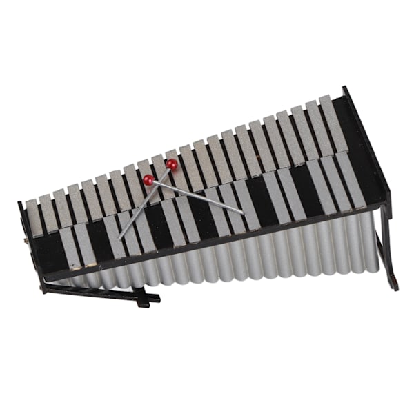 Mini Marimba i Harpiks Sød Stil Glansfuld Struktur Miniature Dukkehuss Musikalske Legetøj til Musikelskende