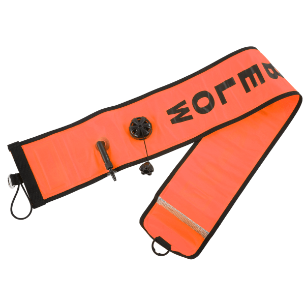 120x15 cm Dykkeoverflatebøye Høy synlighet Oppblåsbar Overflatebøye Signalrør Oransje Rød