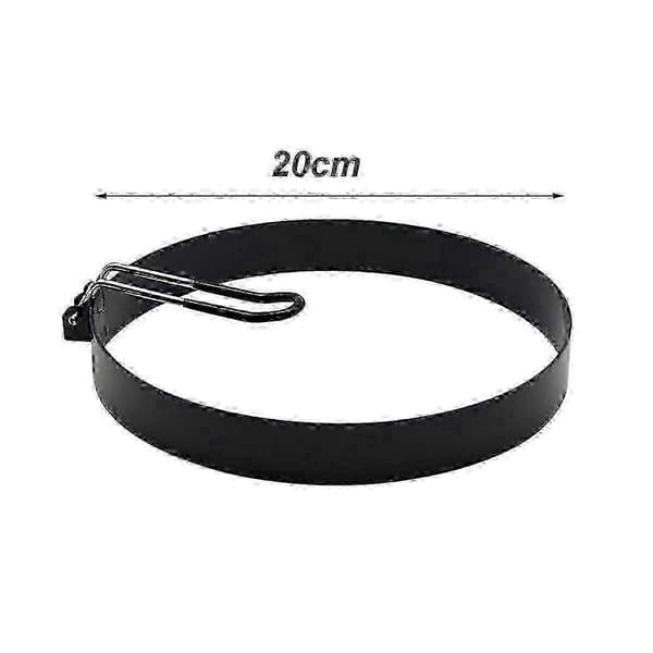 20 cm omelettringer for stekepanne, 2-pakning non-stick pannekake- og eggform, matlagingsverktøy i rustfritt stål