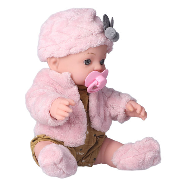 Realistisk Reborn Baby Doll Mode 12in Tvättbar vit flicka mjuk kroppsleksak för barn FödelsedagspresentQ12G-003C-026 Rosa
